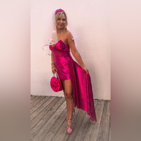 Retrofete Daniele pink dress size M - Picture 3 of 11